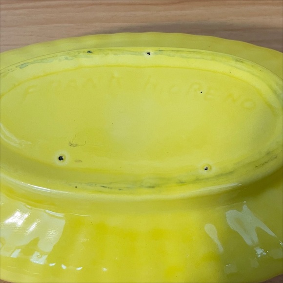 Vintage 50s | Frank Moreno | MCM Lemon Yellow Planter - Picture 14 of 14